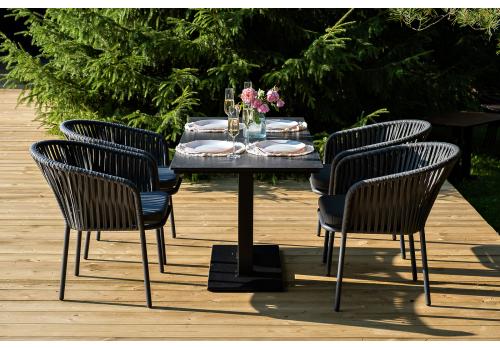  "Каффе Дабл" обеденная группа на 4 персоны, цвет "серый гранит", фото 8 