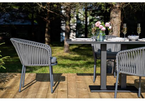  "Каффе Дабл" обеденная группа на 4 персоны, цвет "серый гранит", фото 9 