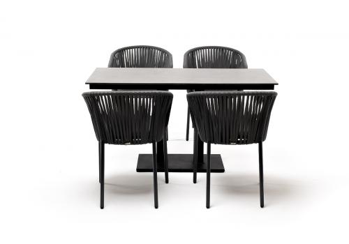  "Каффе Дабл" обеденная группа на 4 персоны, цвет "серый гранит", фото 15 