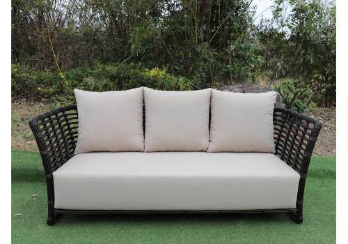  "Валенсия" диван из искусственного ротанга трехместный, цвет бронзовый, фото 9 