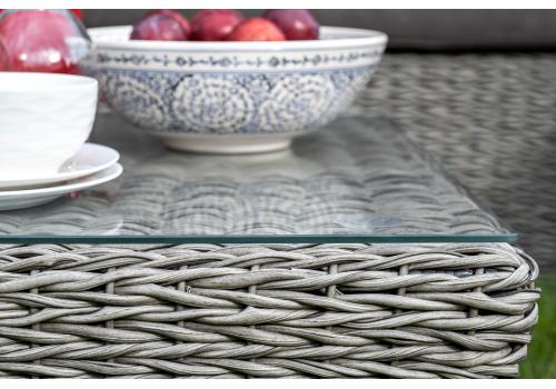  "Капучино" журнальный столик из искусственного ротанга (гиацинт), цвет cерый, фото 8 