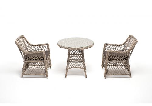  "Эспрессо–80 L" обеденная группа плетеная, цвет бежевый, фото 2 