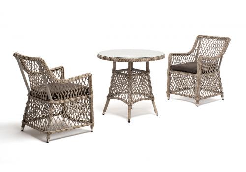  "Эспрессо–80 L" обеденная группа плетеная, цвет бежевый, фото 3 