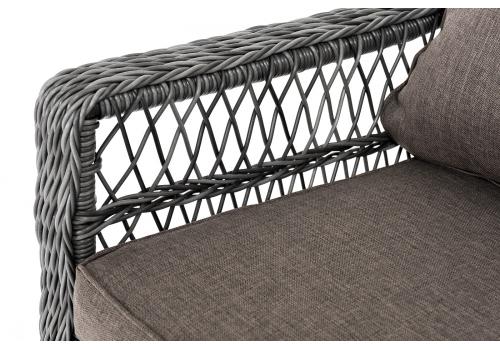  "Гранд Латте" диван трехместный из искусственного ротанга, цвет графит, фото 5 