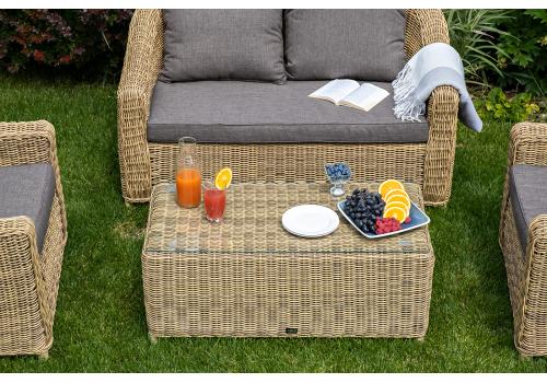  "Кон Панна" лаунж-зона из искусственного ротанга, цвет соломенный, фото 6 