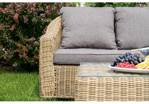  "Кон Панна" лаунж-зона из искусственного ротанга, цвет соломенный, фото 8 