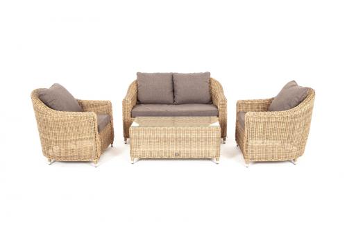  "Кон Панна" лаунж-зона из искусственного ротанга, цвет соломенный, фото 16 