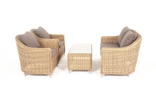  "Кон Панна" лаунж-зона из искусственного ротанга, цвет соломенный, фото 17 