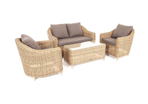  "Кон Панна" лаунж-зона из искусственного ротанга, цвет соломенный, фото 18 