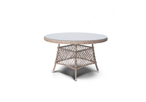  "Лацио" обеденная группа из искусственного ротанга, цвет соломенный, фото 5 