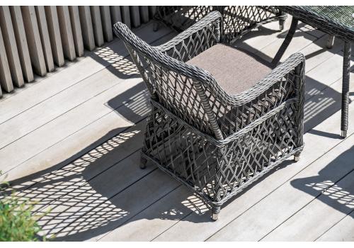  "Айриш" обеденная группа плетеная на 4 персоны, цвет графит, фото 7 