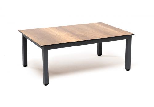  "Канны" журнальный столик из HPL 90х60, H40, каркас темно-серый (RAL 7024), цвет столешницы "дуб", фото 1 