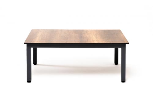  "Канны" журнальный столик из HPL 90х60, H40, каркас темно-серый (RAL 7024), цвет столешницы "дуб", фото 2 