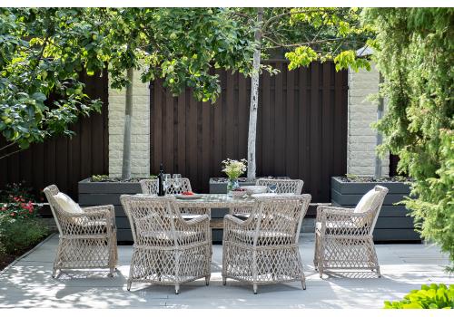  "Латте" обеденная группа плетеная, цвет бежевый, фото 4 