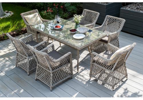  "Латте" обеденная группа плетеная, цвет бежевый, фото 5 