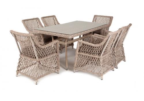  "Латте" обеденная группа плетеная, цвет бежевый, фото 11 