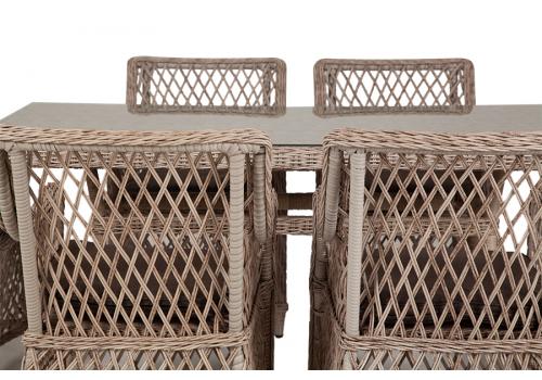  "Латте" обеденная группа плетеная, цвет бежевый, фото 14 