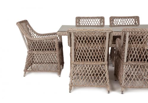  "Латте" обеденная группа плетеная, цвет бежевый, фото 15 