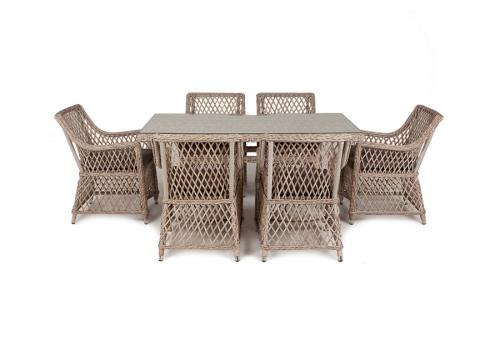  "Латте" обеденная группа плетеная, цвет бежевый, фото 16 