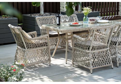  "Латте" обеденная группа плетеная, цвет бежевый, фото 17 