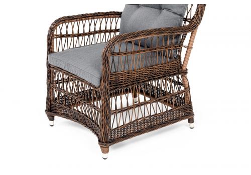  "Цесена" кресло плетеное из искусственного ротанга, цвет коричневый, фото 4 