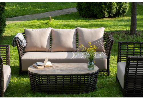  "Валенсия" лаунж-зона из искусственного ротанга, цвет бронзовый, фото 3 