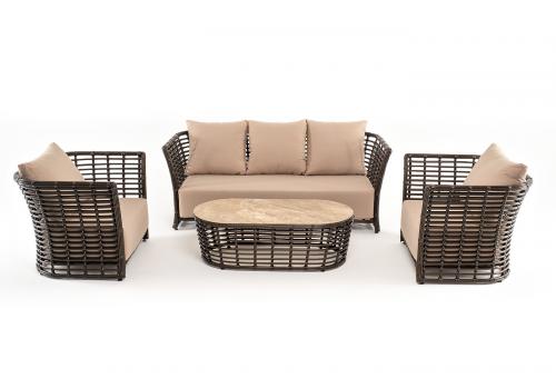  "Валенсия" лаунж-зона из искусственного ротанга, цвет бронзовый, фото 14 