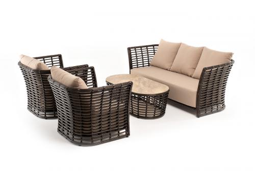  "Валенсия" лаунж-зона из искусственного ротанга, цвет бронзовый, фото 16 