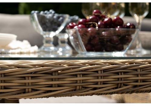  "Неаполь" обеденная группа плетеная из искусственного ротанга, цвет соломенный, фото 10 