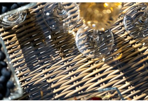  "Неаполь" обеденная группа плетеная из искусственного ротанга, цвет соломенный, фото 11 