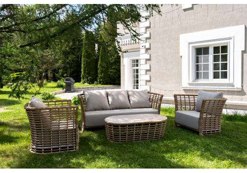  "Валенсия" лаунж-зона из искусственного ротанга, цвет соломенный, фото 5 