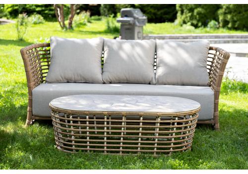  "Валенсия" лаунж-зона из искусственного ротанга, цвет соломенный, фото 7 