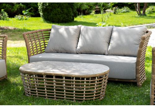  "Валенсия" лаунж-зона из искусственного ротанга, цвет соломенный, фото 8 