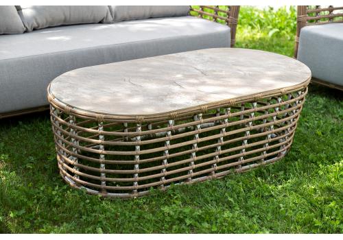  "Валенсия" лаунж-зона из искусственного ротанга, цвет соломенный, фото 14 