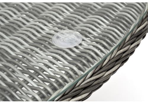  "Эспрессо" плетеный круглый стол, диаметр 150 см, цвет графит, фото 3 