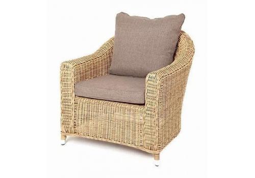  "Кон Панна" кресло из искусственного ротанга, цвет соломенный, фото 1 