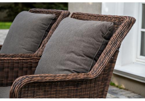  "Гляссе" обеденная группа из искусственного ротанга, цвет коричневый, фото 9 