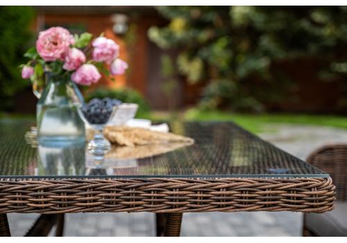  "Гляссе" обеденная группа из искусственного ротанга, цвет коричневый, фото 10 