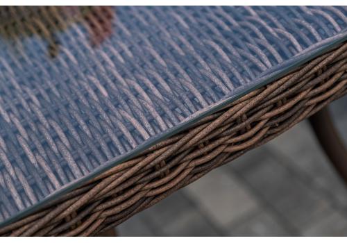  "Гляссе" обеденная группа из искусственного ротанга, цвет коричневый, фото 11 