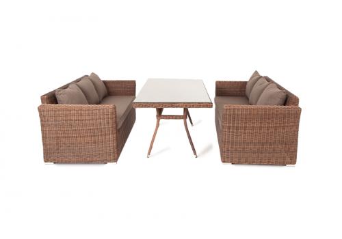  "Мокко Дабл" обеденная группа из искусственного ротанга, цвет коричневый, фото 2 