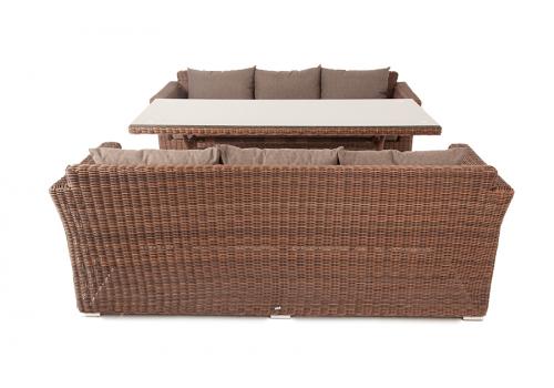  "Мокко Дабл" обеденная группа из искусственного ротанга, цвет коричневый, фото 4 