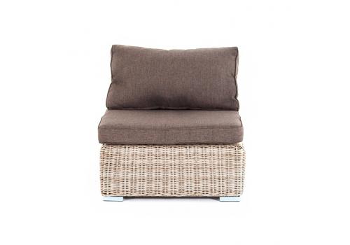  "Лунго" модуль диванный прямой с подушками, цвет бежевый, фото 2 