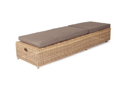  "Рим" шезлонг с подушкой, цвет соломенный, фото 2 