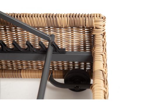  "Рим" шезлонг с подушкой, цвет соломенный, фото 6 