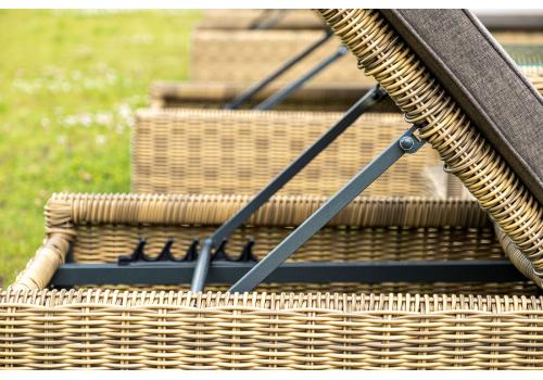  "Рим" шезлонг с подушкой, цвет соломенный, фото 11 