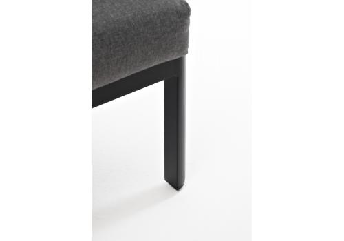  "Сан Ремо" диван 2-местный плетеный из роупа, каркас алюминий темно-серый, роуп серый, ткань серая, фото 7 