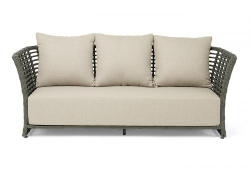  "Валенсия" диван из искусственного ротанга трехместный, цвет серый, фото 2 