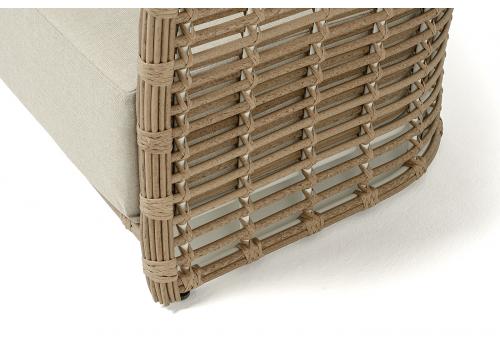  "Валенсия" диван из искусственного ротанга трехместный, цвет соломенный, фото 4 