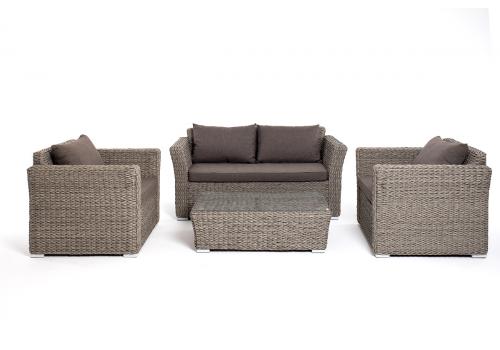  "Капучино Сингл" лаунж-зона из искусственного ротанга (гиацинт), цвет серый, фото 6 