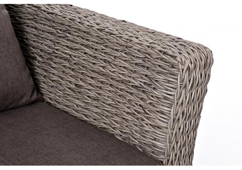  "Капучино Сингл" лаунж-зона из искусственного ротанга (гиацинт), цвет серый, фото 15 